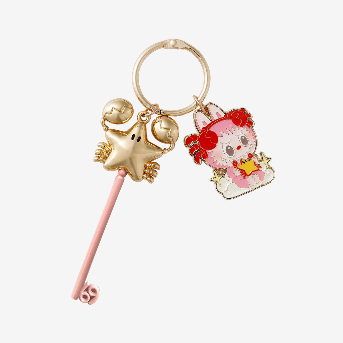 Labubu Series Constellation Pendant Keychains – Blind Boxes